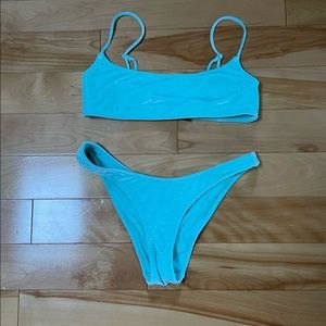 L Top/S bottom. Basically brand new Dreamland blue crush triangl bikini